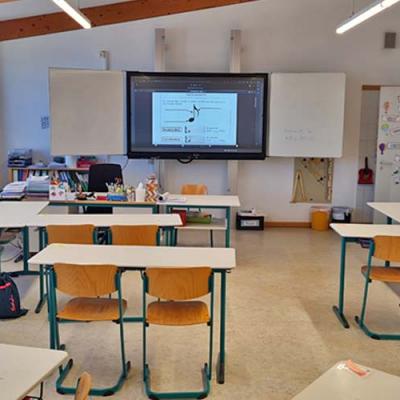 Rundgang 800x500px Klassenzimmer Mittelschule